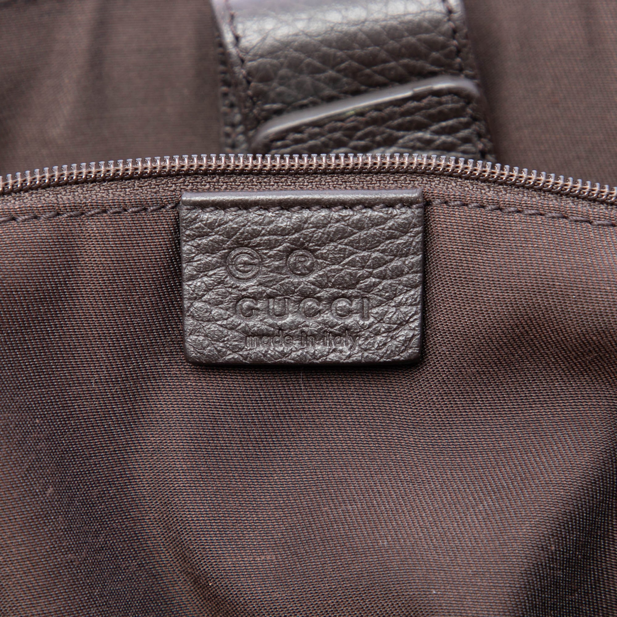 GG Denim Abbey D Ring Satchel - Image 6