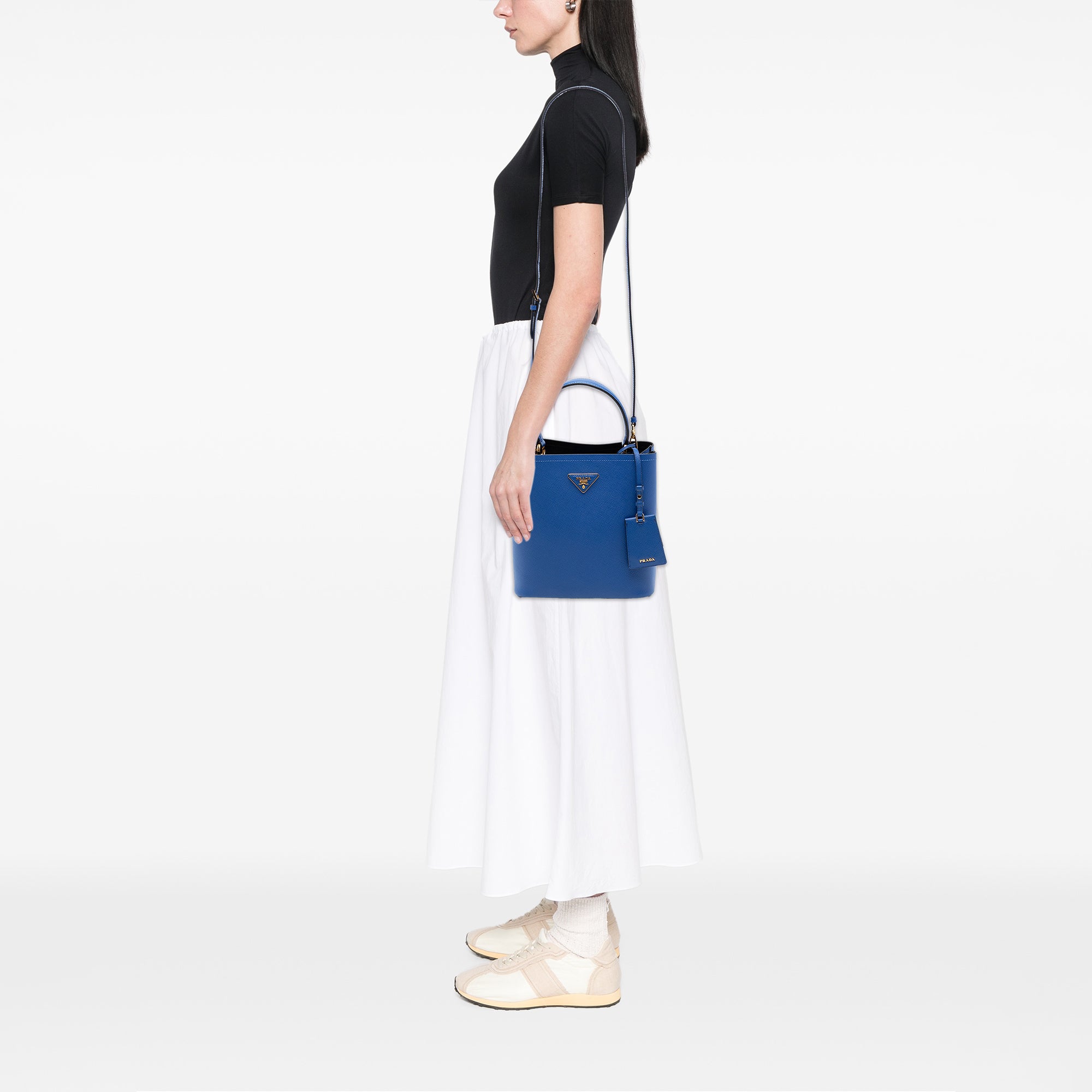 Medium Saffiano Cuir Panier Satchel - Image 6