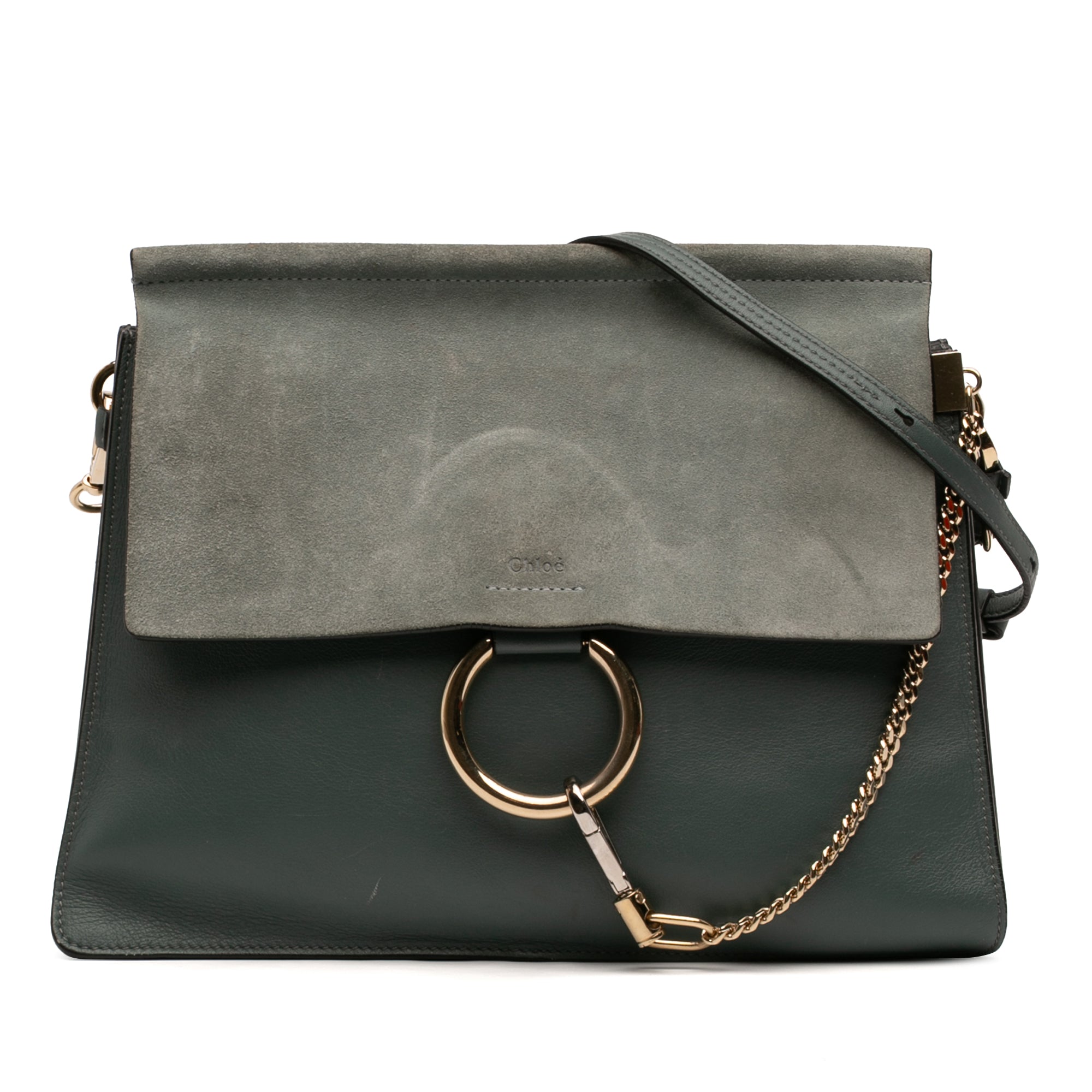 Medium Calfskin and Suede Faye Crossbody - Image 1