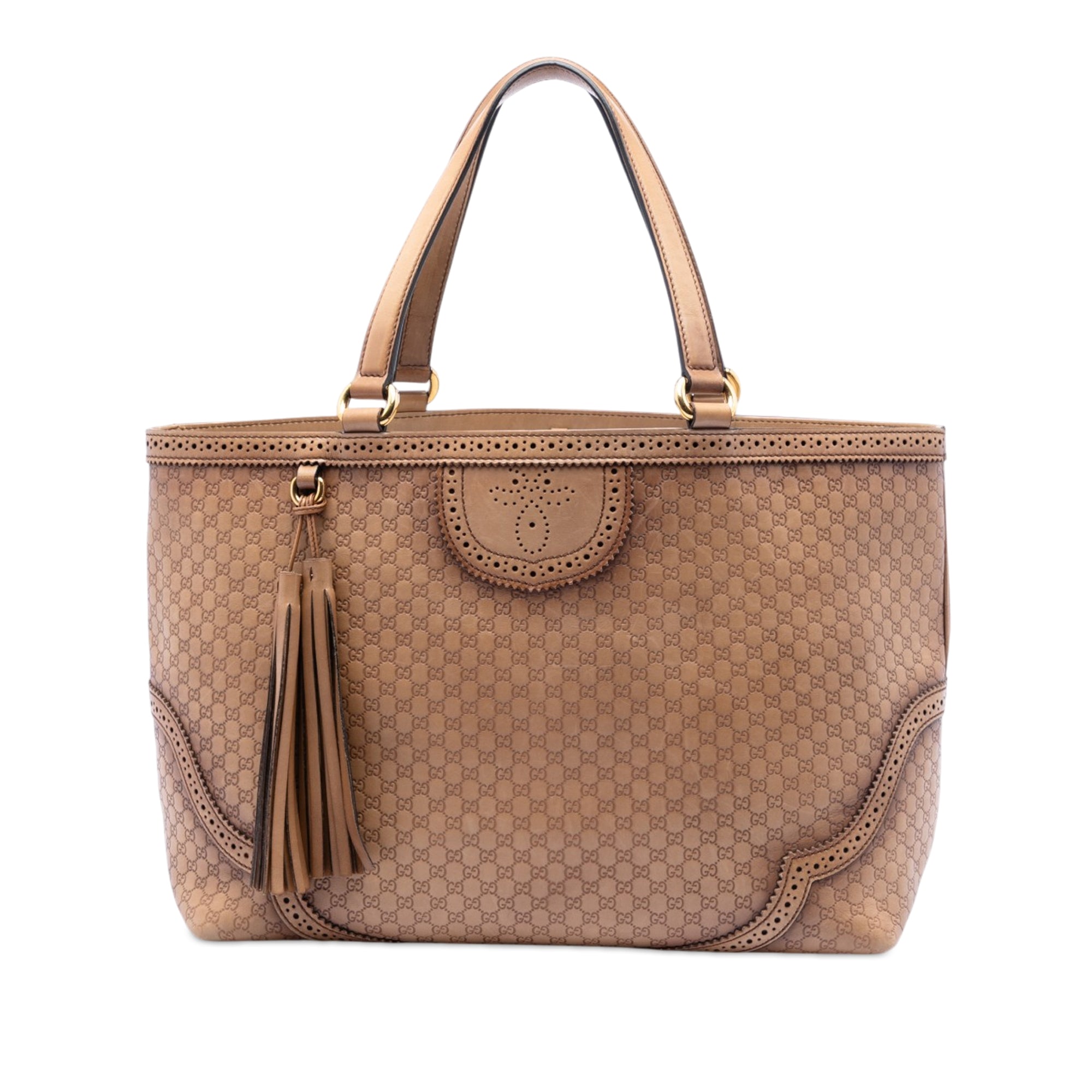 Large Microguccissima Brogue Duilio Tote - Image 1