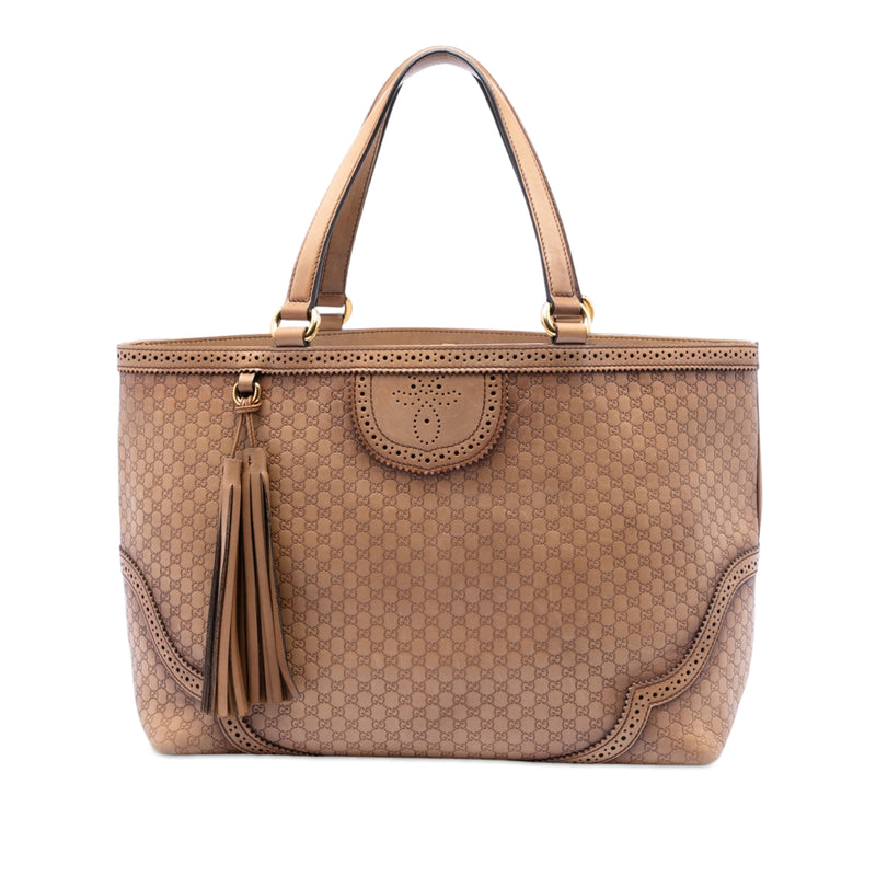 Large Microguccissima Brogue Duilio Tote
