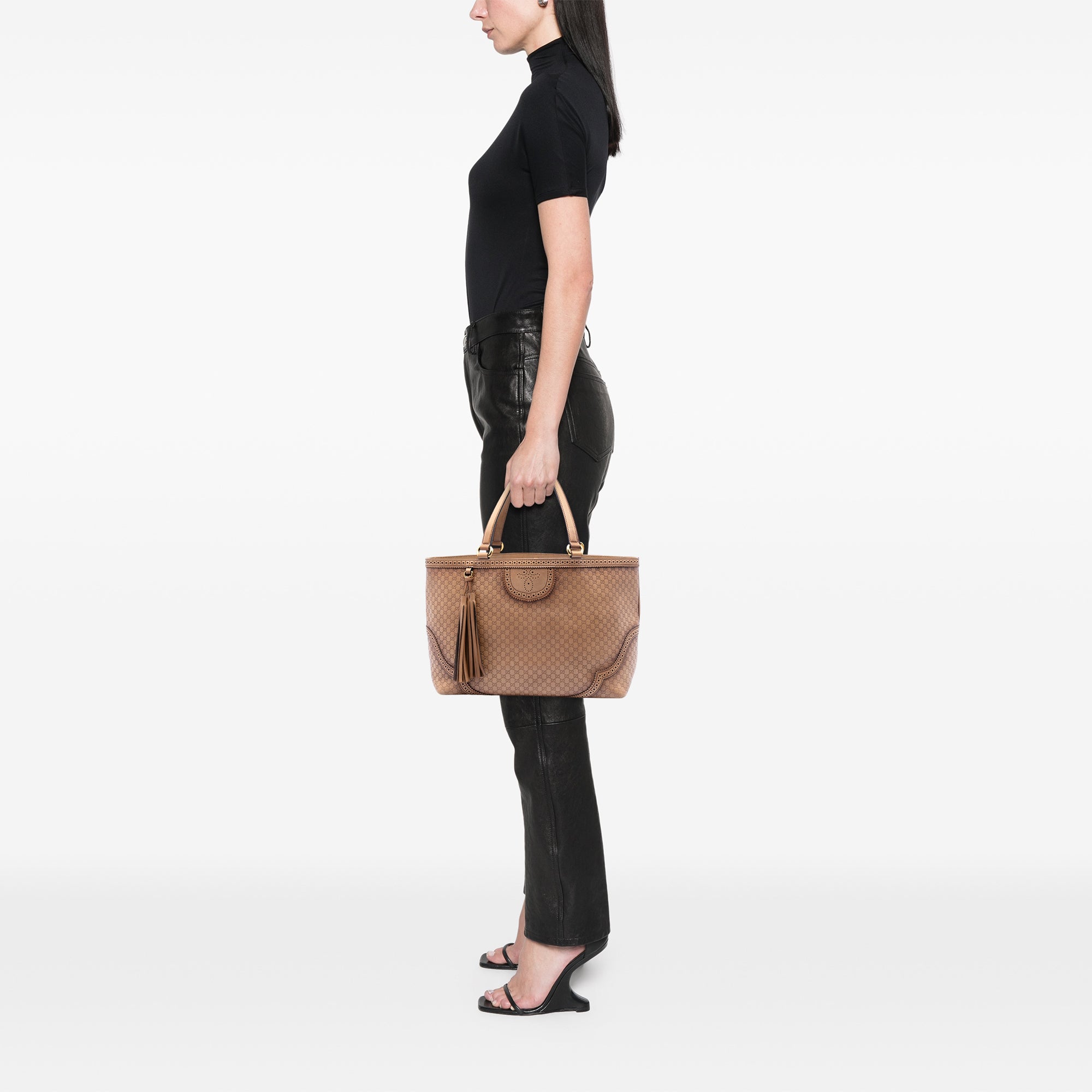 Large Microguccissima Brogue Duilio Tote - Image 5