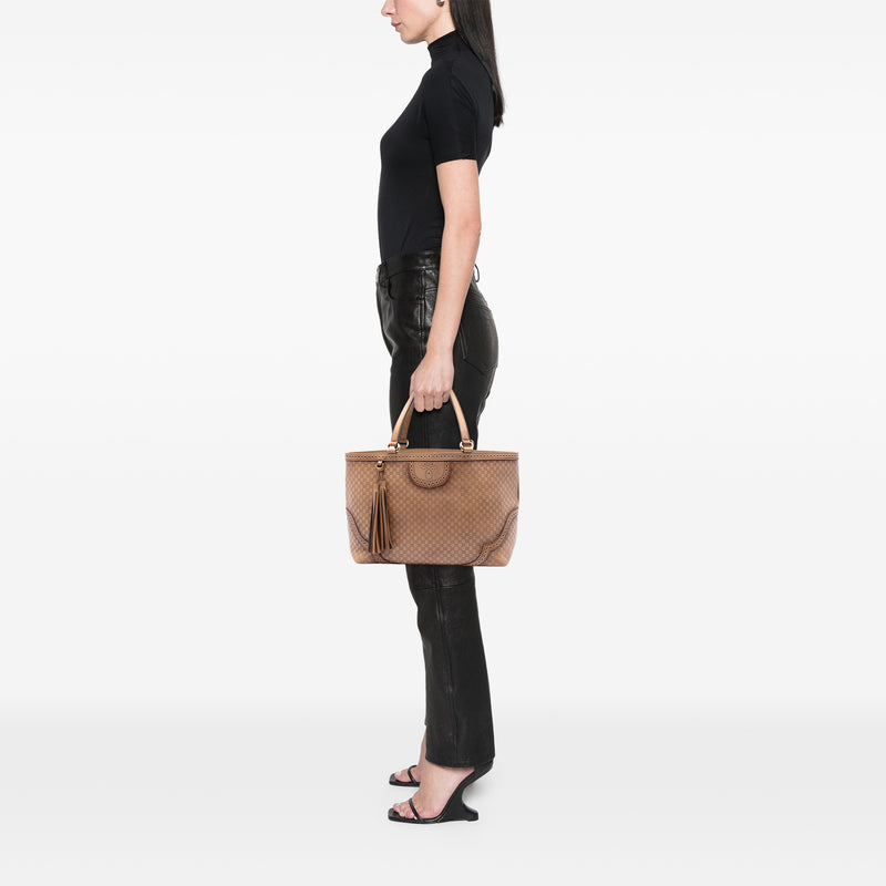 Large Microguccissima Brogue Duilio Tote - Image 5