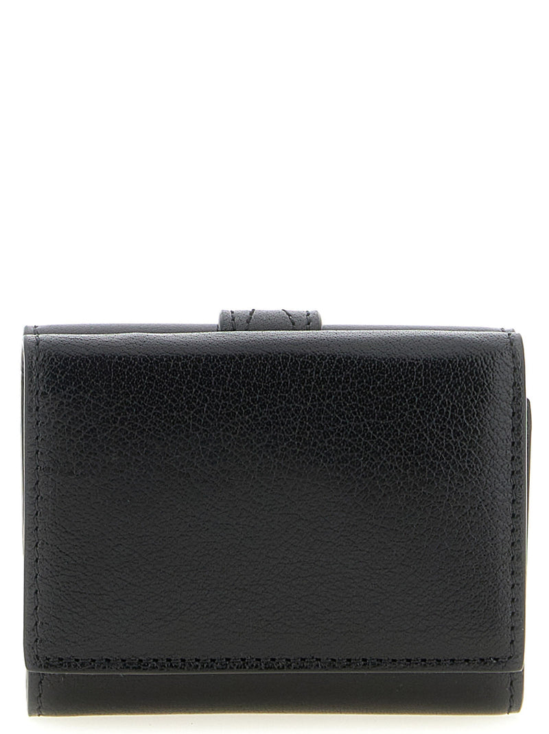 Chloé Paddington Wallet — Black Buffalo Leather