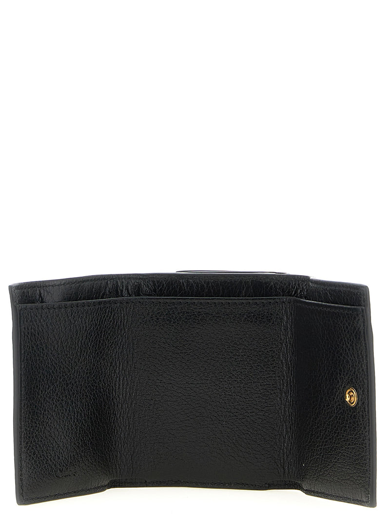 Chloé Paddington Wallet — Black Buffalo Leather