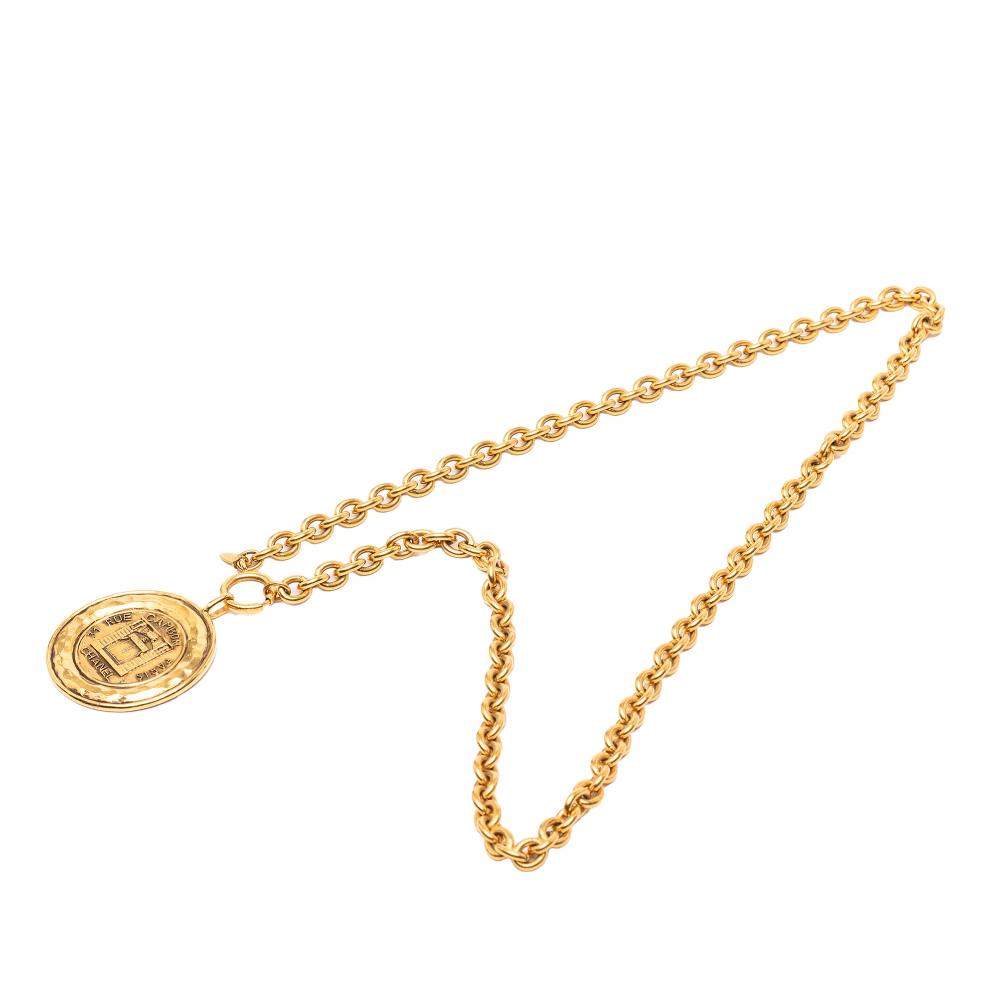 Gold Plated 31 Rue Cambon Coin Pendant  Necklace - Image 1