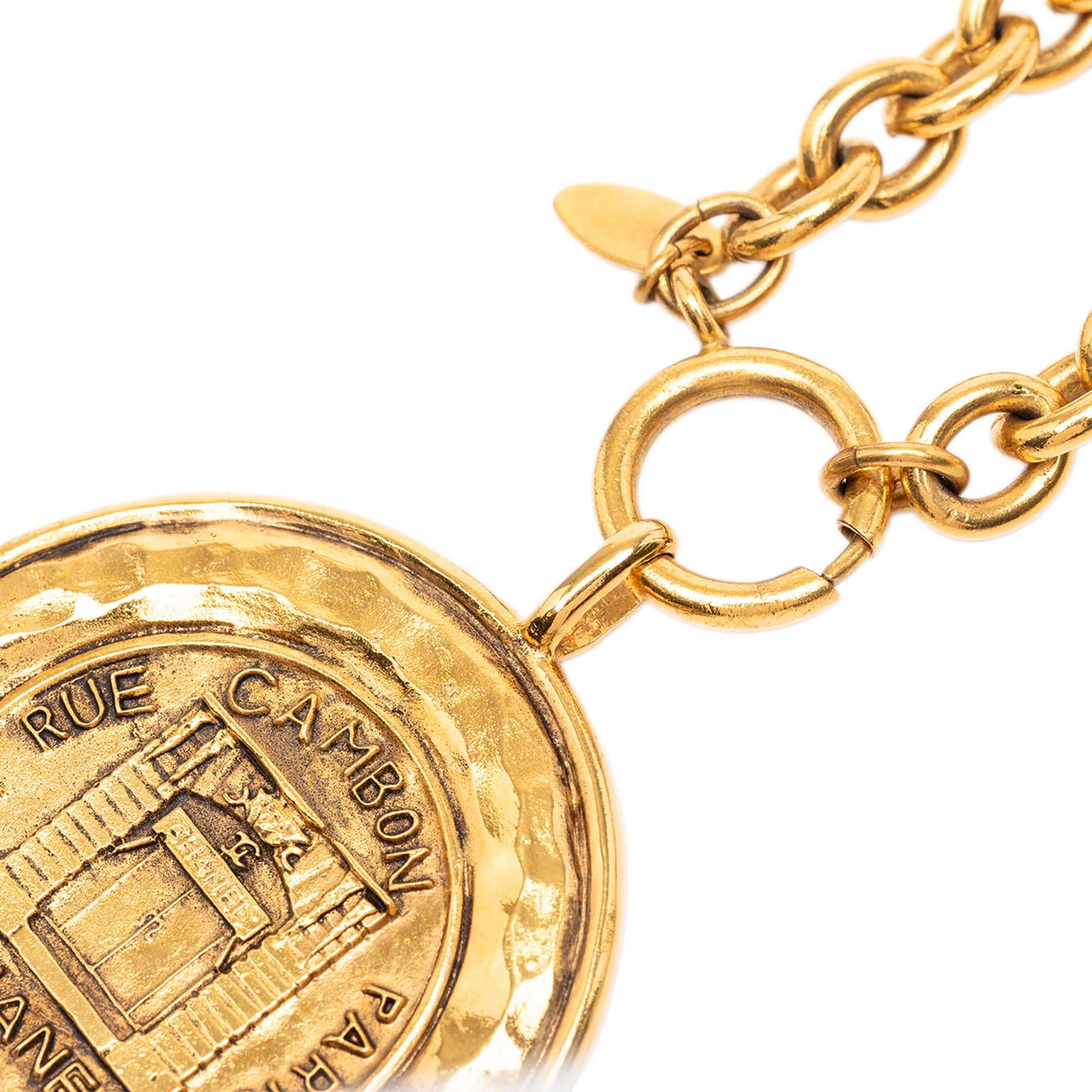 Gold Plated 31 Rue Cambon Coin Pendant  Necklace - Image 5