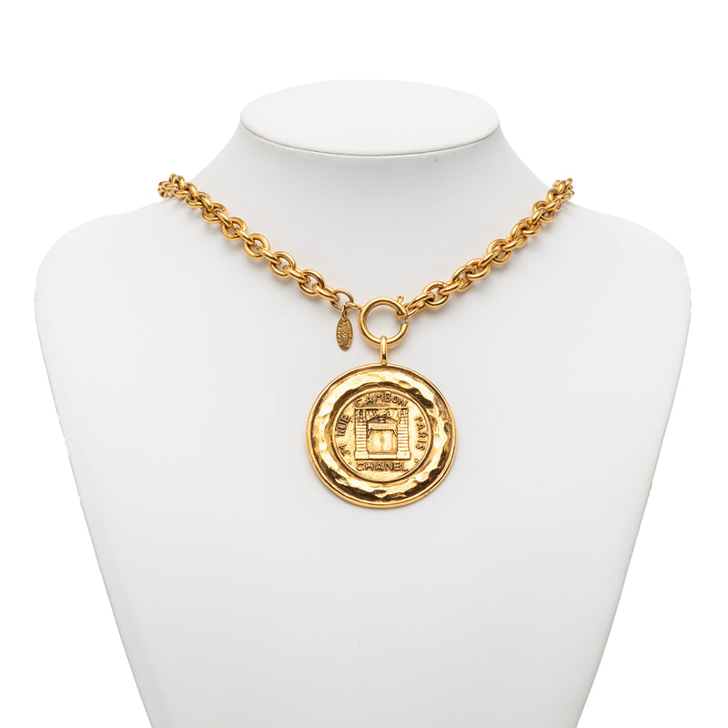 Gold Plated 31 Rue Cambon Coin Pendant  Necklace - Image 6