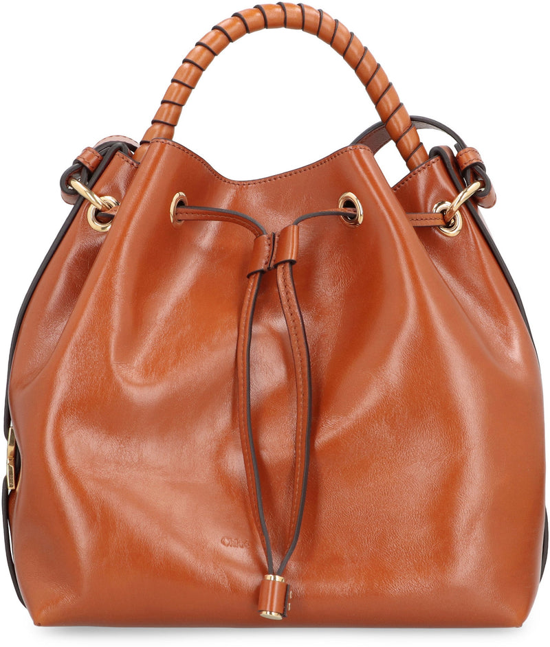 Chloé Marcie Bucket Bag — Brown Calf