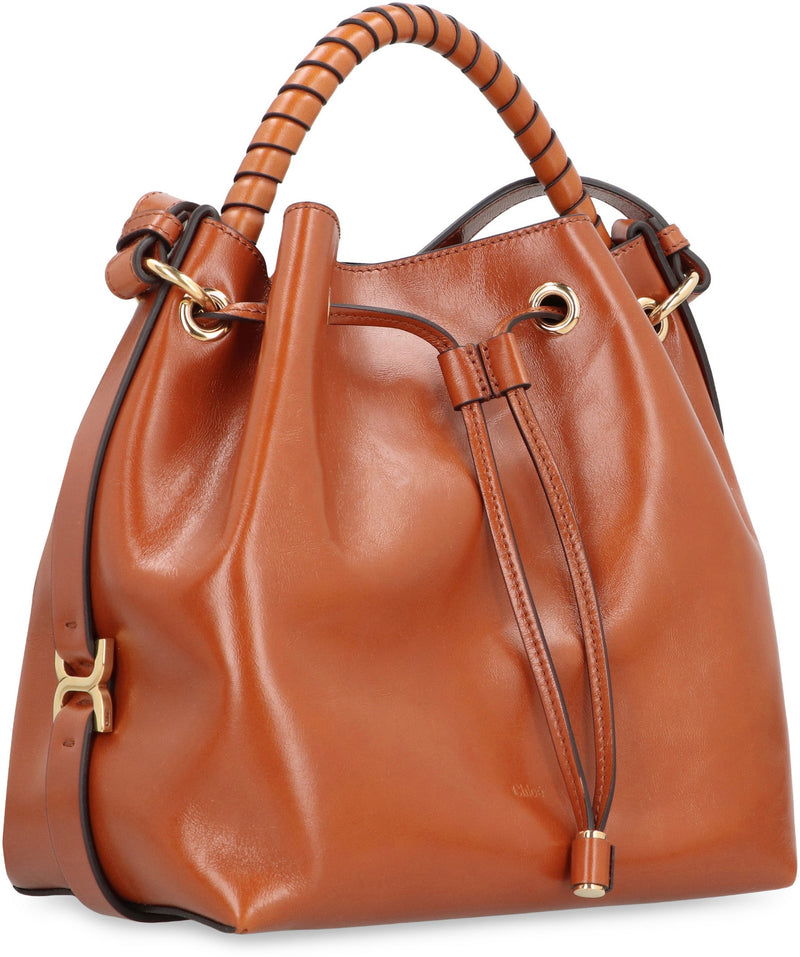 Chloé Marcie Bucket Bag — Brown Calf