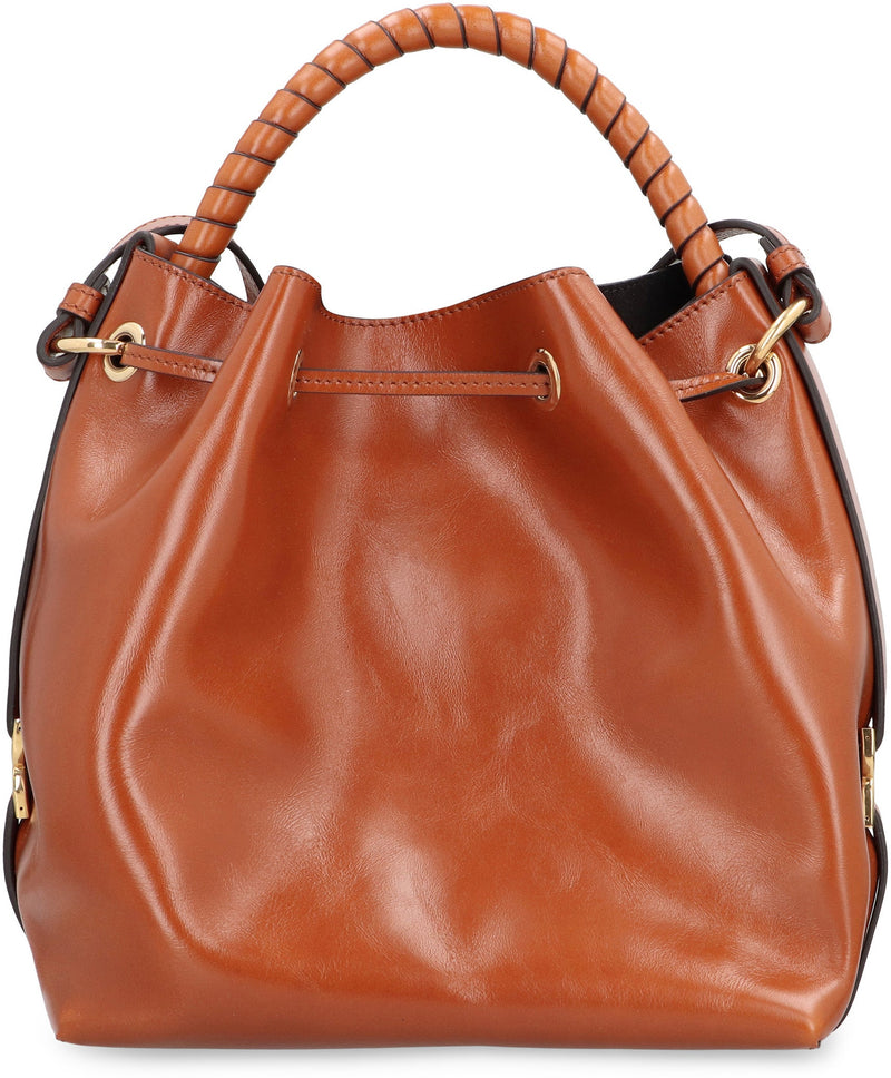 Chloé Marcie Bucket Bag — Brown Calf