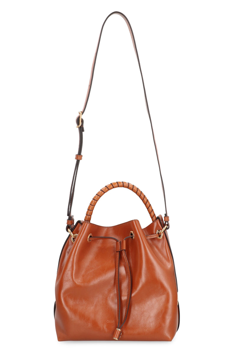 Chloé Marcie Bucket Bag — Brown Calf
