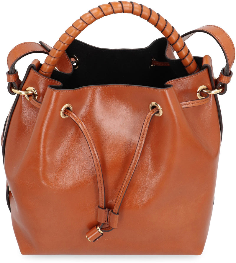 Chloé Marcie Bucket Bag — Brown Calf