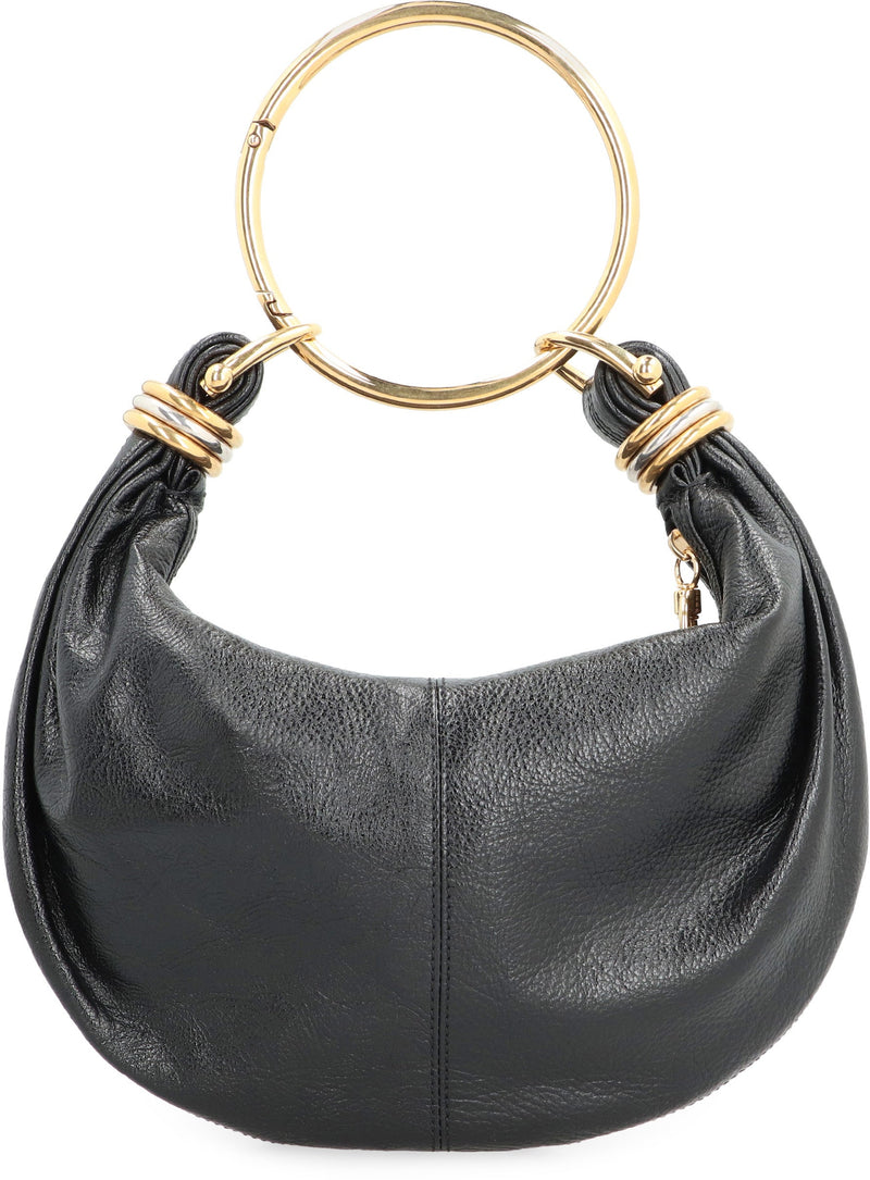 Chloé Pebbled Calfskin Hobo Bag — Black Calf