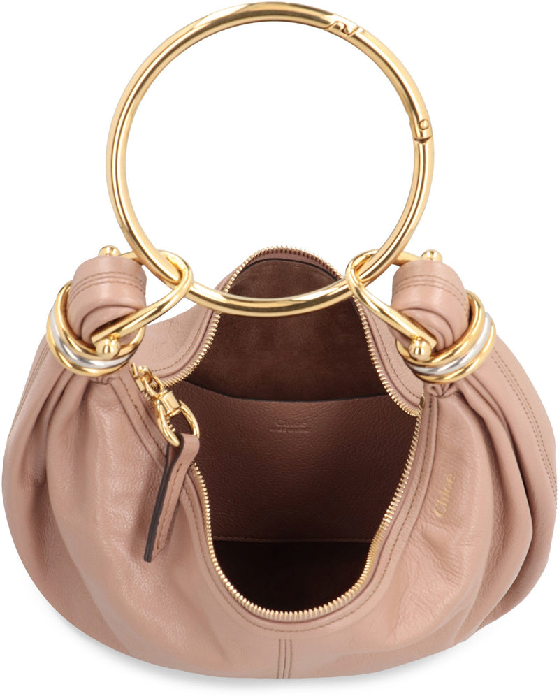 Chloé Pebbled Calf Leather Hobo Bag — Pink
