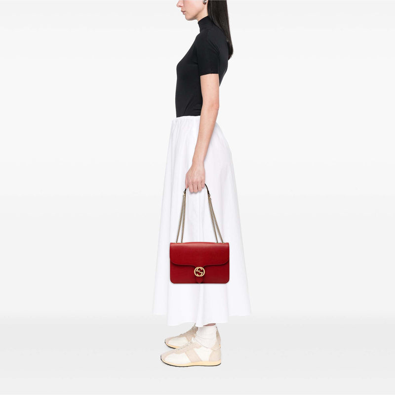 Medium Dollar Calfskin Interlocking G Crossbody - Image 7