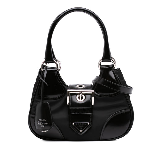 Re Nylon and Shiny Calfskin Re Edition 2002 Moon Satchel - Image 1