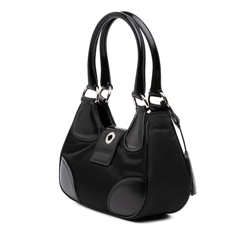 Re Nylon and Shiny Calfskin Re Edition 2002 Moon Satchel - Image 2