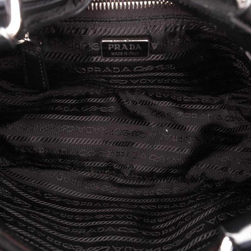Re Nylon and Shiny Calfskin Re Edition 2002 Moon Satchel - Image 4