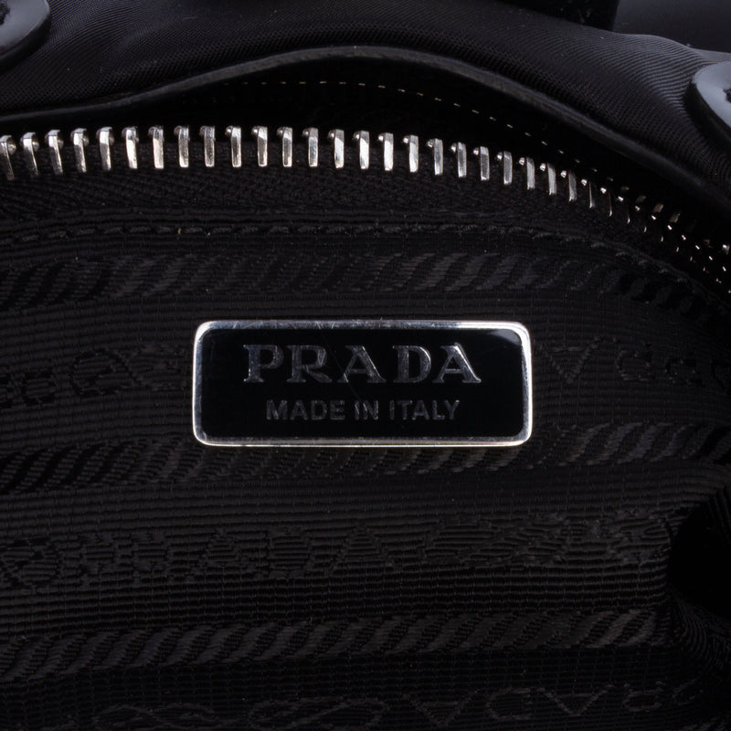 Re Nylon and Shiny Calfskin Re Edition 2002 Moon Satchel - Image 5