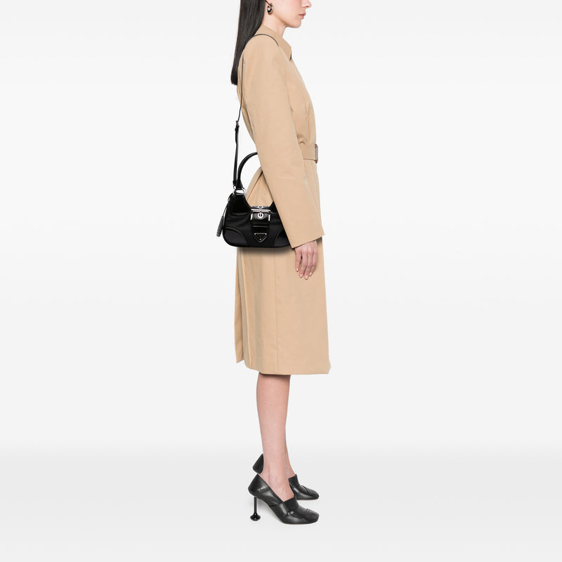 Re Nylon and Shiny Calfskin Re Edition 2002 Moon Satchel - Image 6