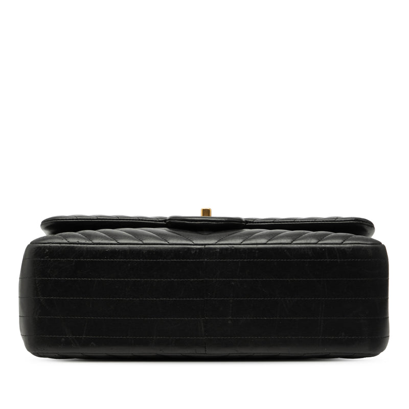 Jumbo Classic Chevron Lambskin Double Flap - Image 3