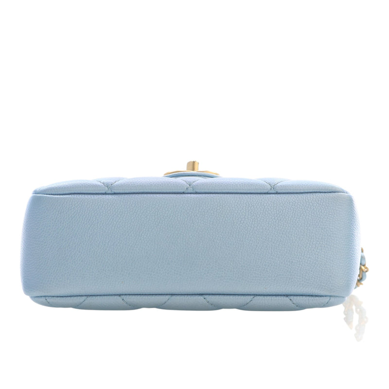 Mini Quilted Iridescent Caviar My Perfect Flap - Image 5