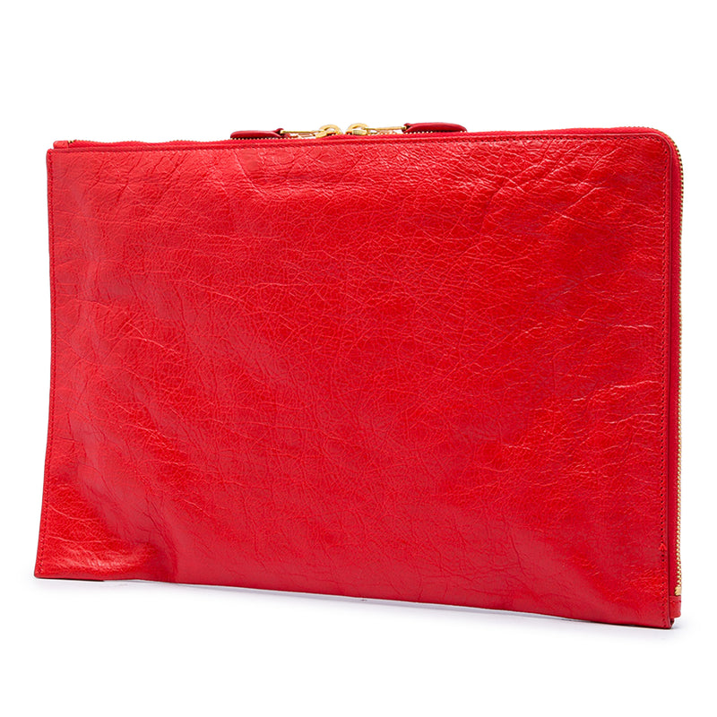Lambskin Motocross Giant 12 Zip Around Flat Clutch - Image 2