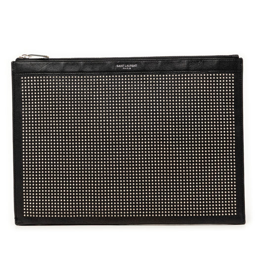 Studded Leather Clutch - Image 1