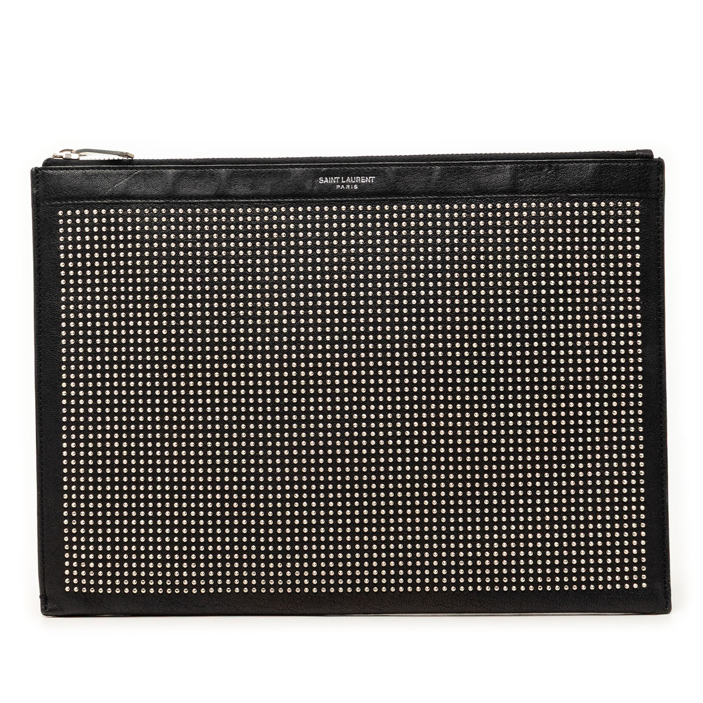 Studded Leather Clutch - Image 1