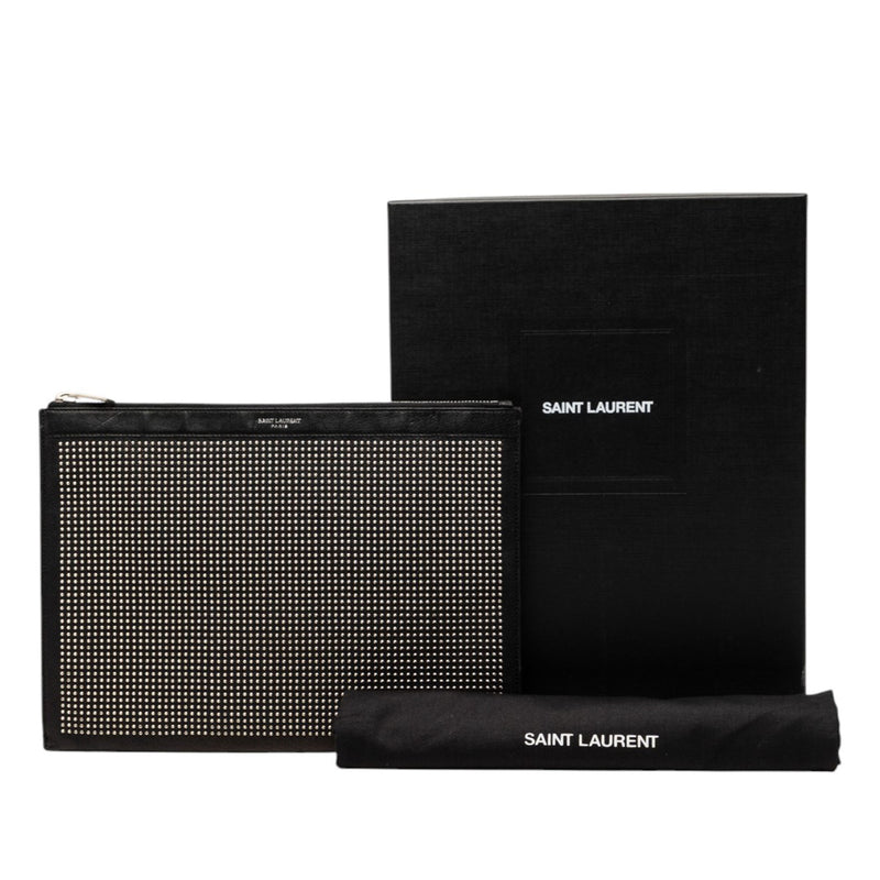 Studded Leather Clutch - Image 8