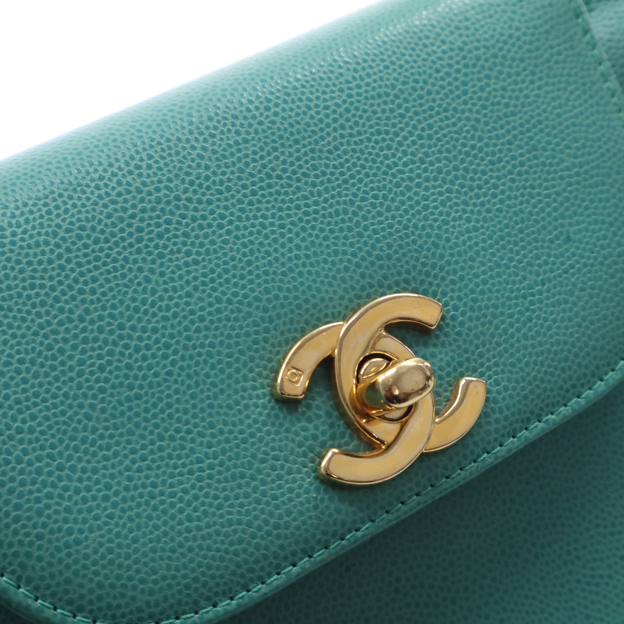 CC Caviar Kelly Top Handle Flap - Image 11