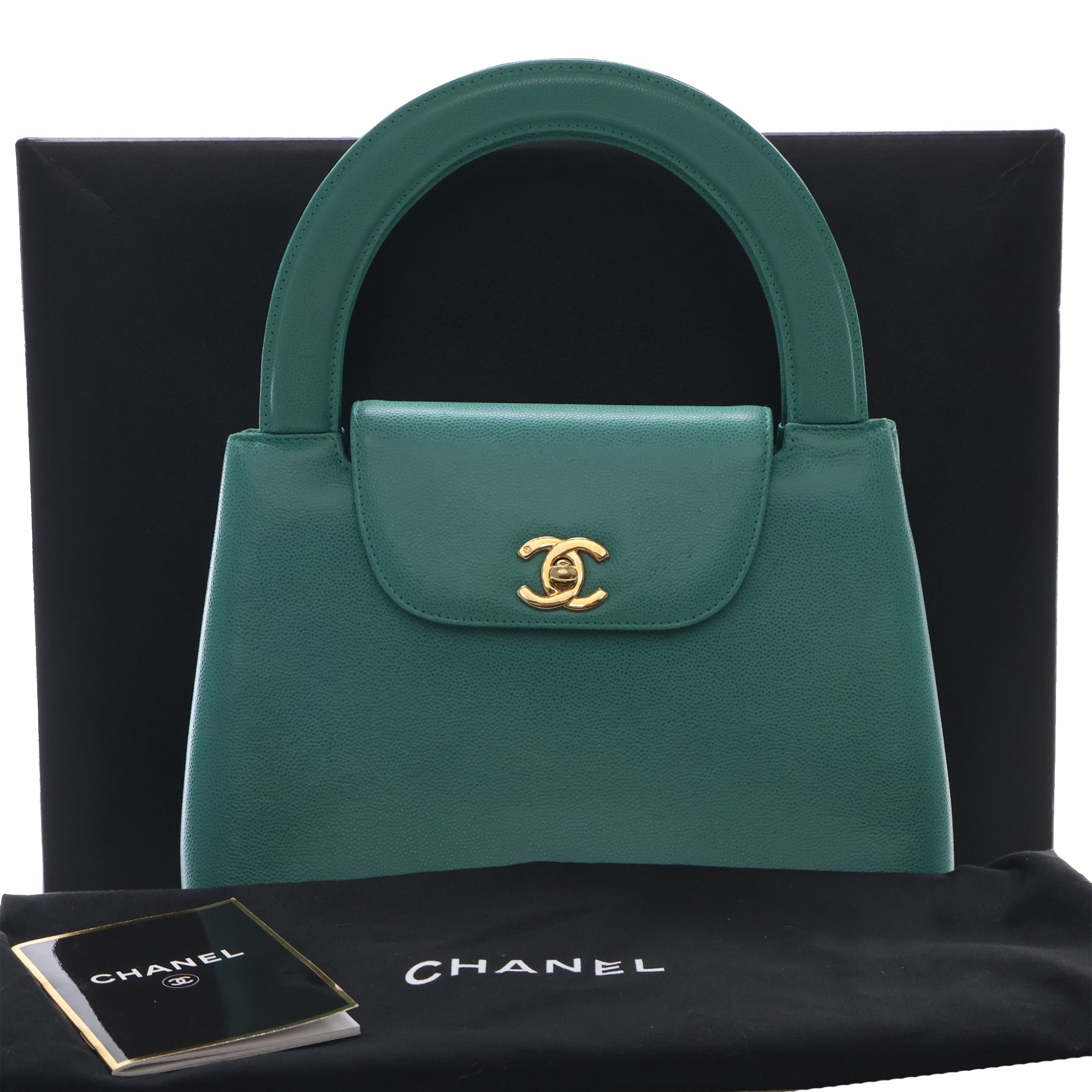 CC Caviar Kelly Top Handle Flap - Image 13