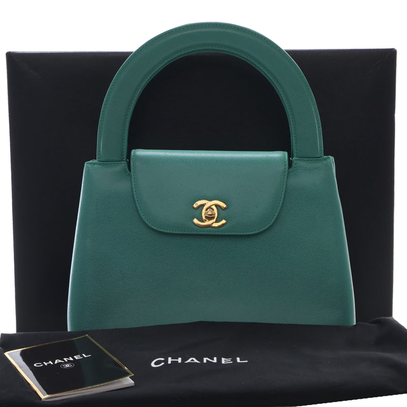 CC Caviar Kelly Top Handle Flap - Image 13