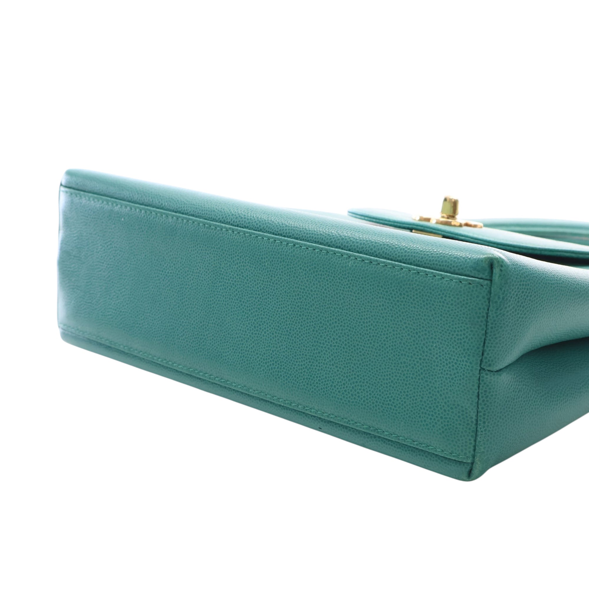 CC Caviar Kelly Top Handle Flap - Image 6