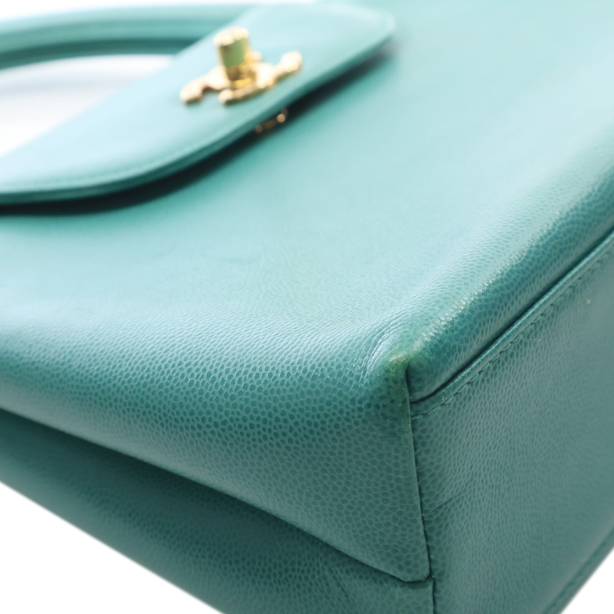 CC Caviar Kelly Top Handle Flap - Image 9
