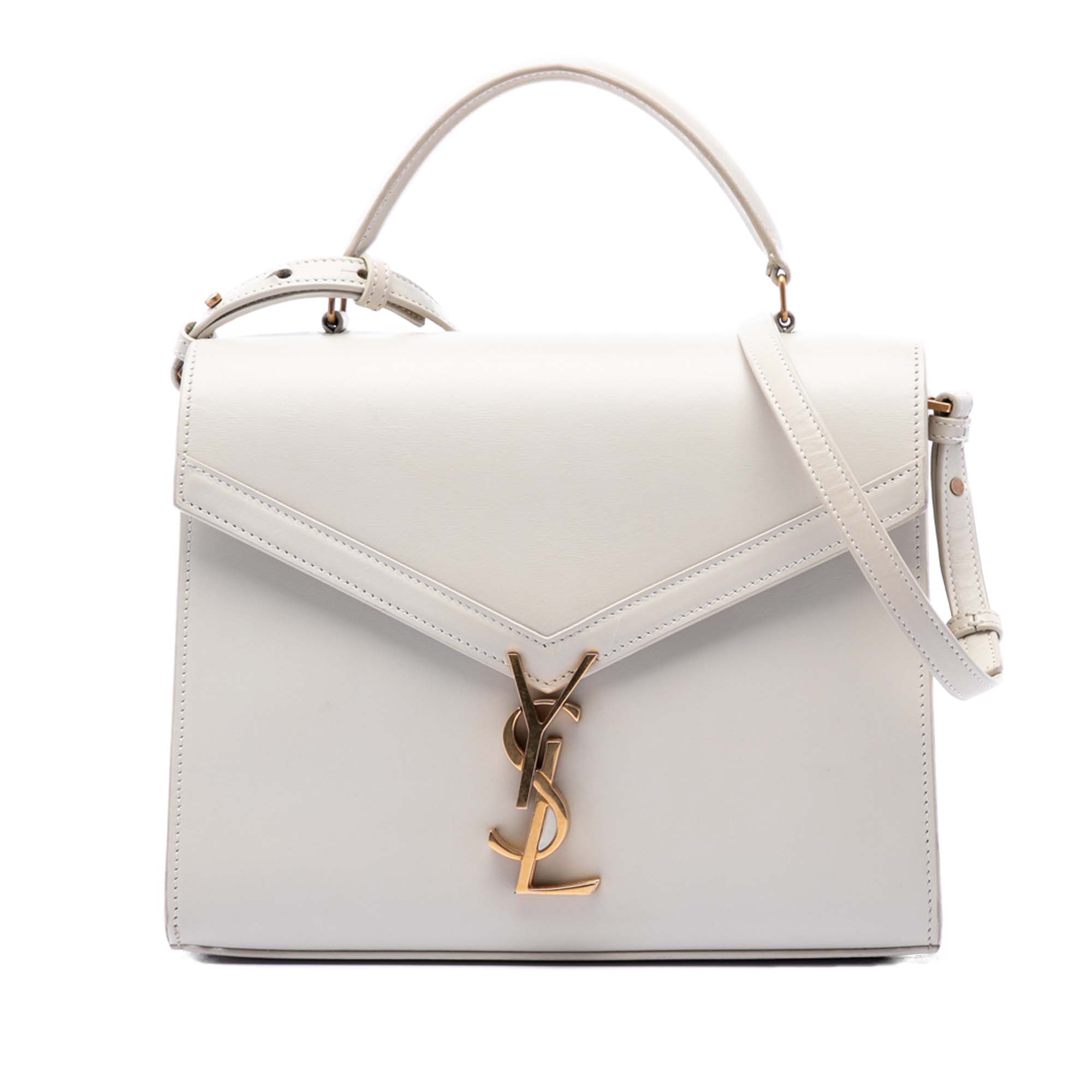 Medium Smooth Calfskin Classic Monogram Cassandra Top Handle Bag - Image 1