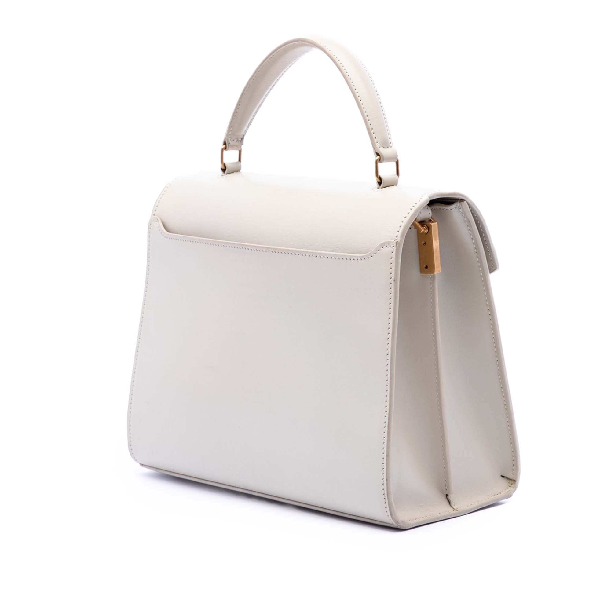 Medium Smooth Calfskin Classic Monogram Cassandra Top Handle Bag - Image 2