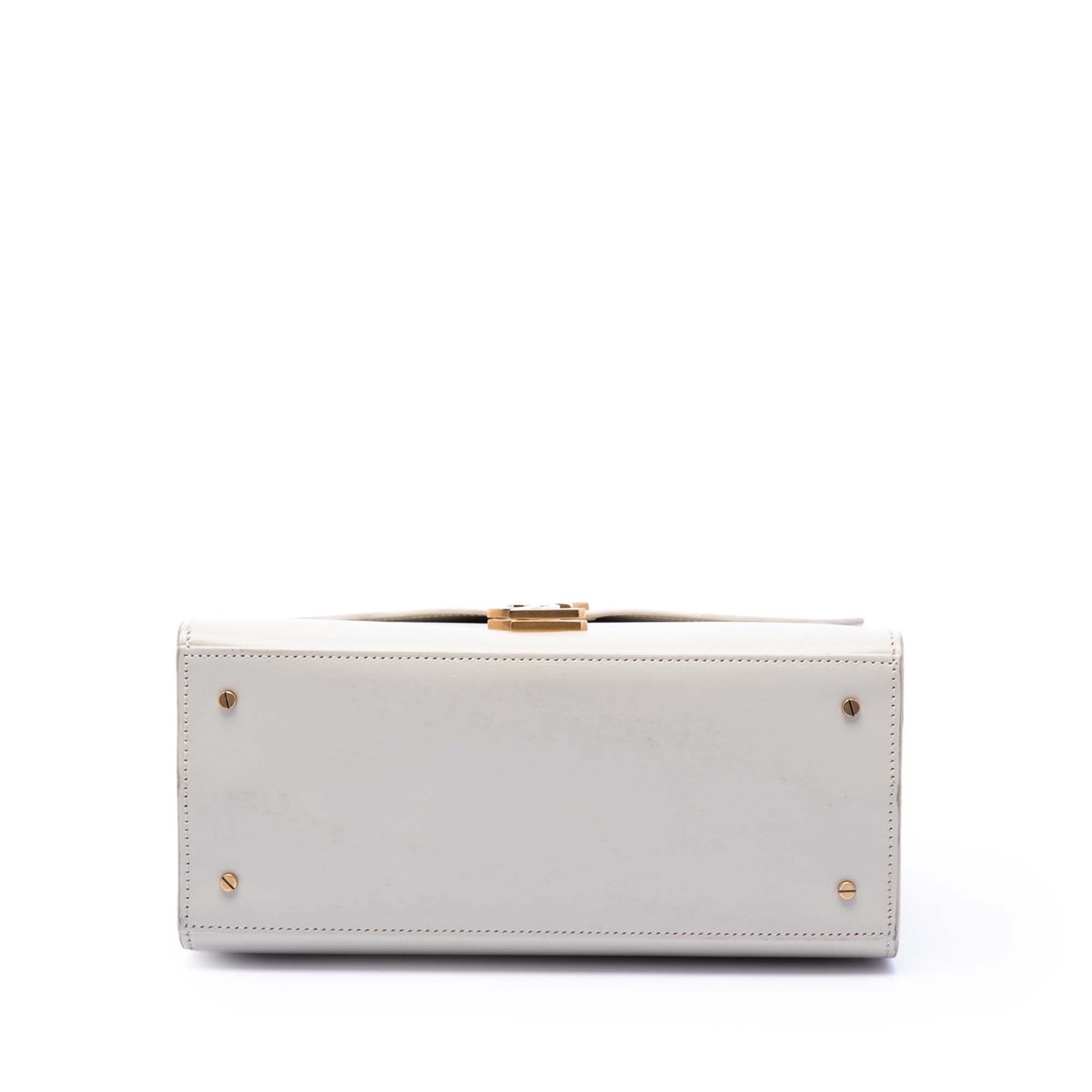 Medium Smooth Calfskin Classic Monogram Cassandra Top Handle Bag - Image 3