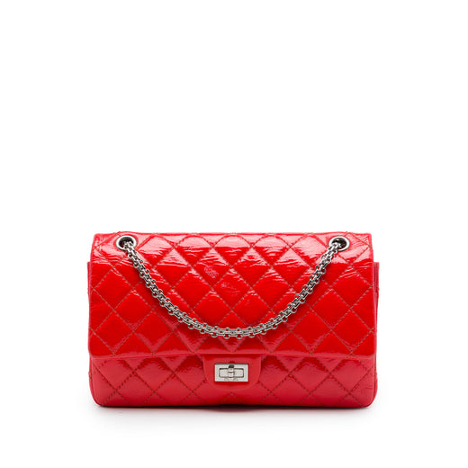 Quilted Crinkled Patent Reissue 2.55 Double Flap 226 - Image 1