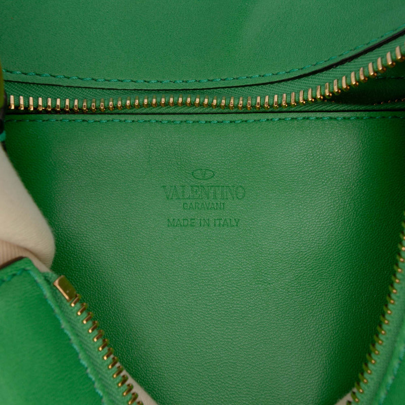 Small Leather VLogo Walk Tote - Image 5