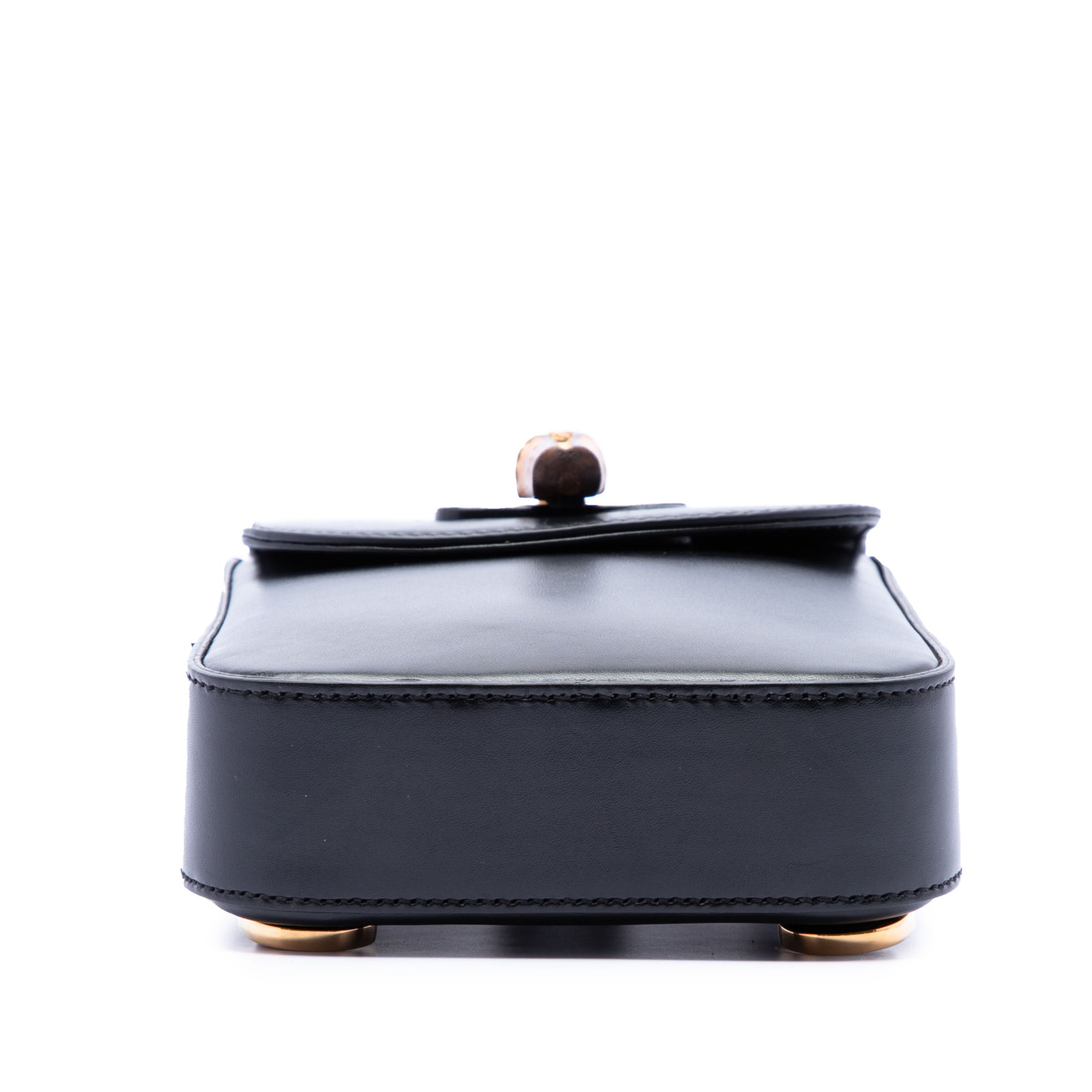 Mini Calfskin Bamboo Top Handle Bag - Image 3