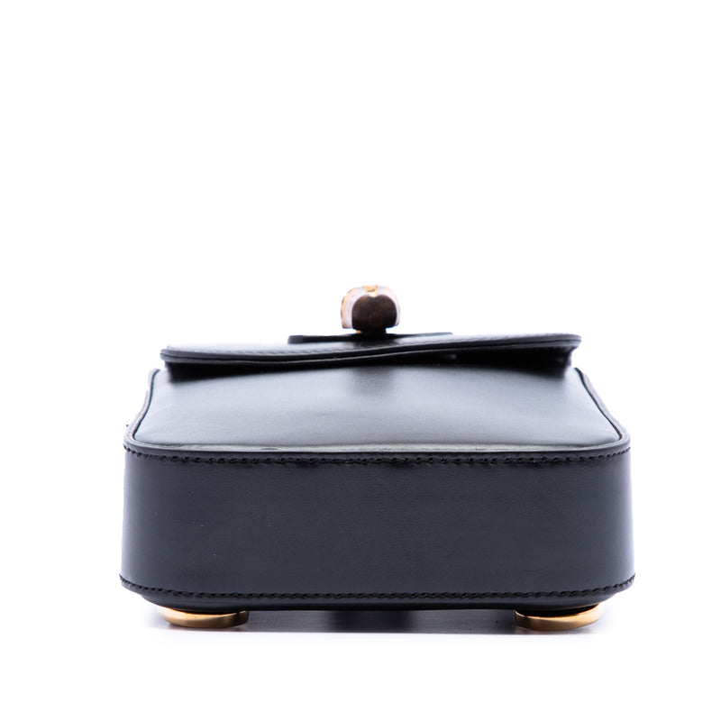 Mini Calfskin Bamboo Top Handle Bag - Image 3