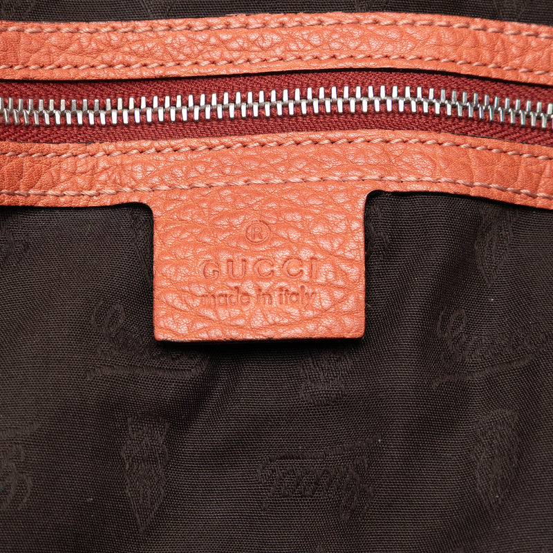 Medium Leather Bamboo Bar Tote - Image 5
