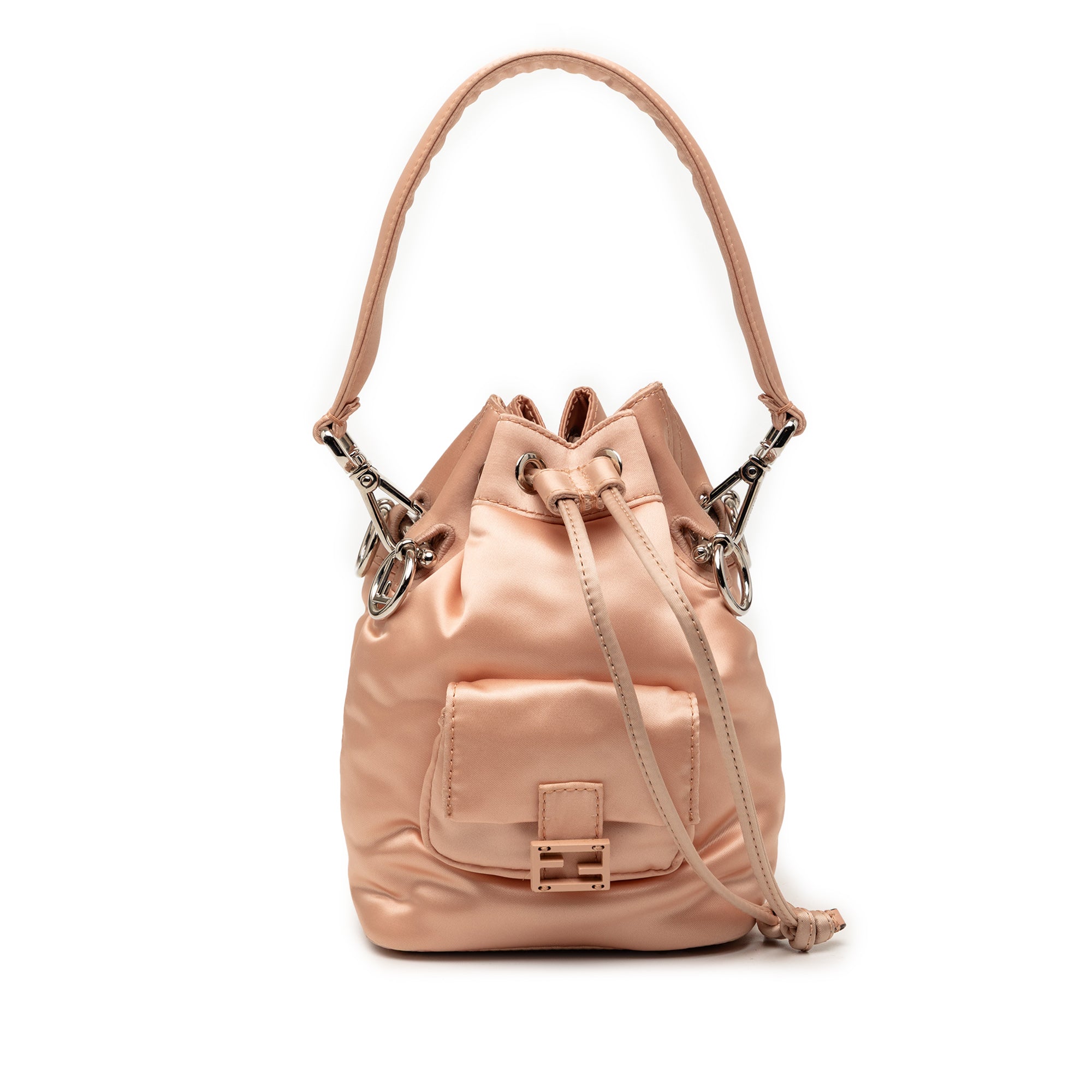 Mini Satin Mon Tresor Bucket Bag - Image 1