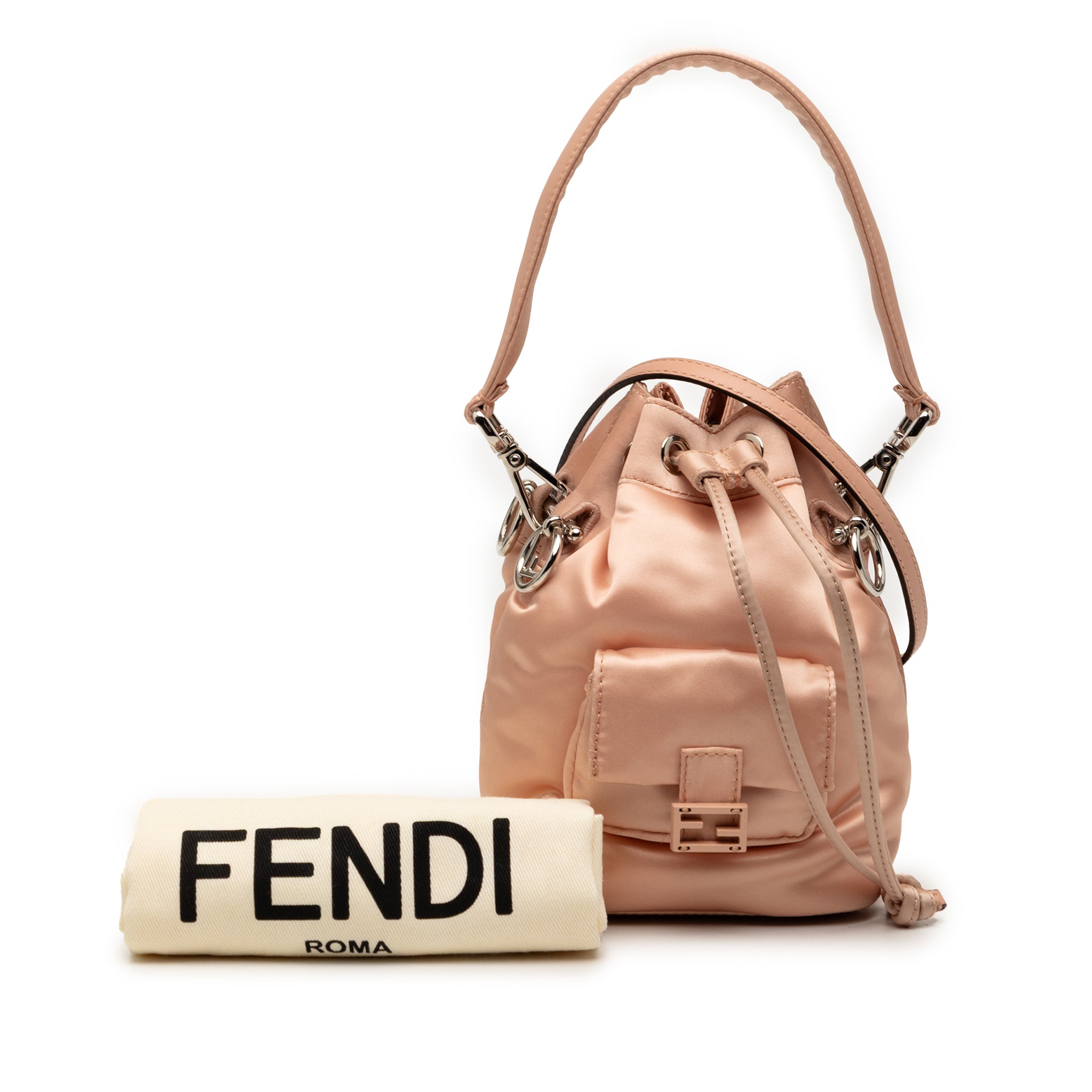 Mini Satin Mon Tresor Bucket Bag - Image 9