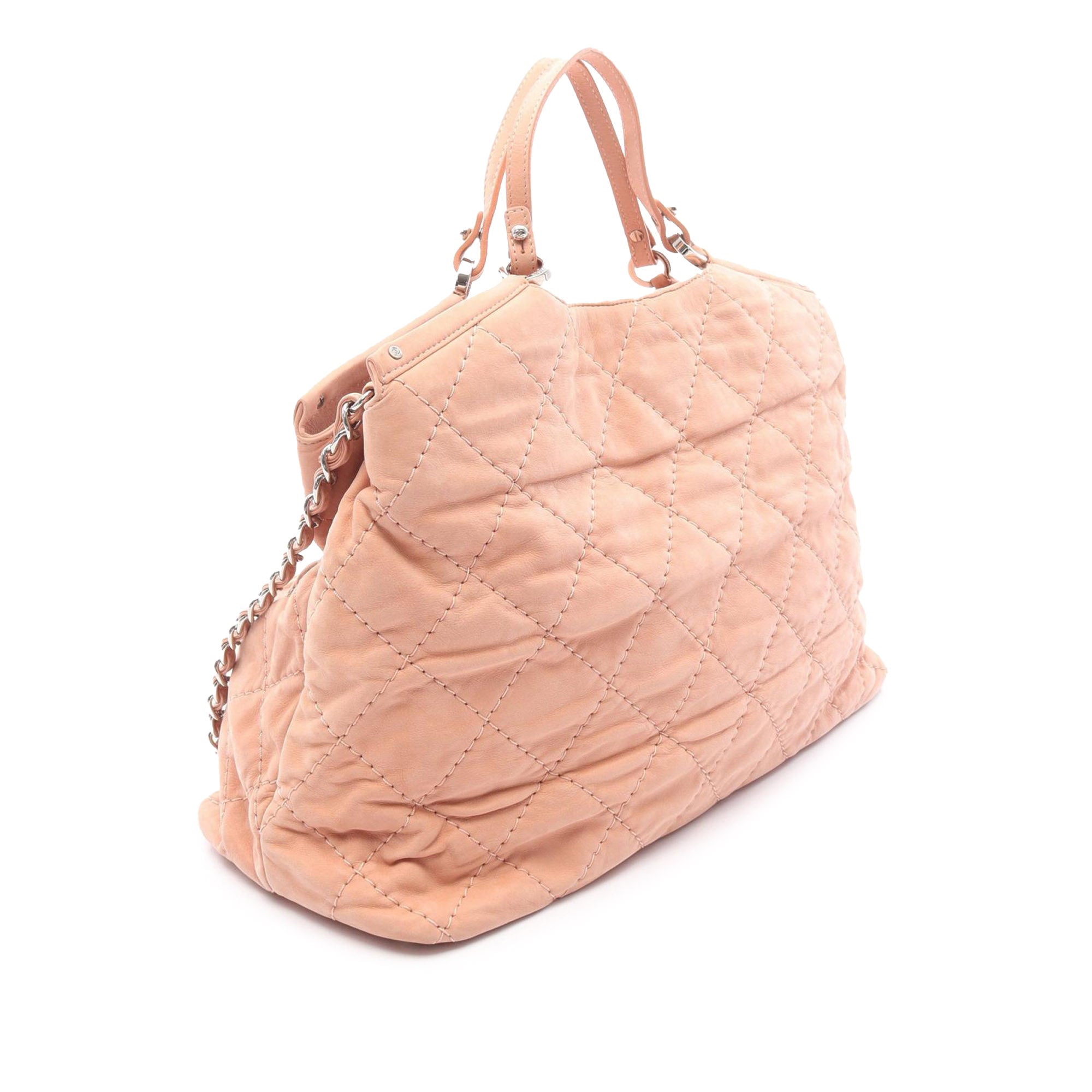 Large CC Quilted Suede Sea Hit Tote - Image 2