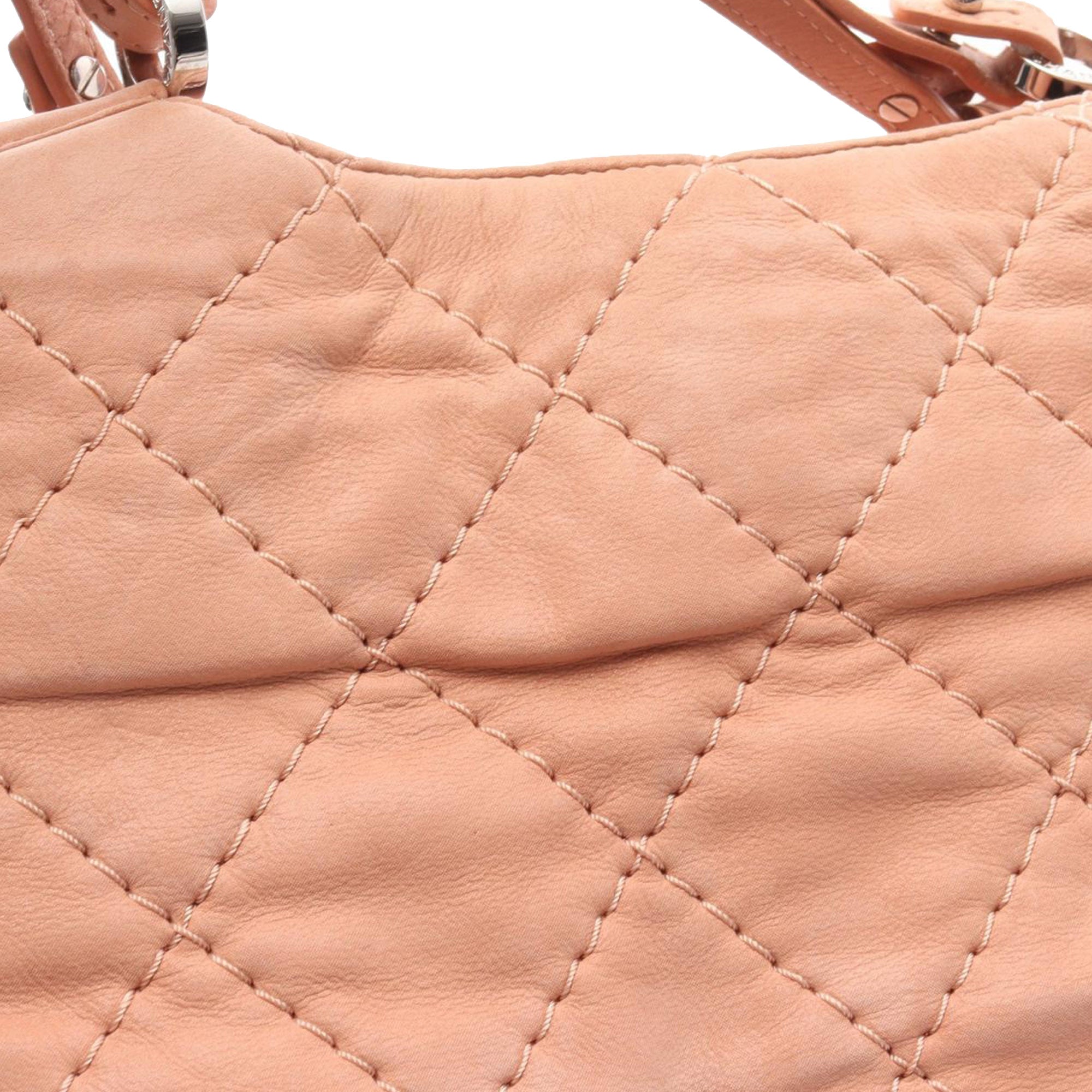Large CC Quilted Suede Sea Hit Tote - Image 8