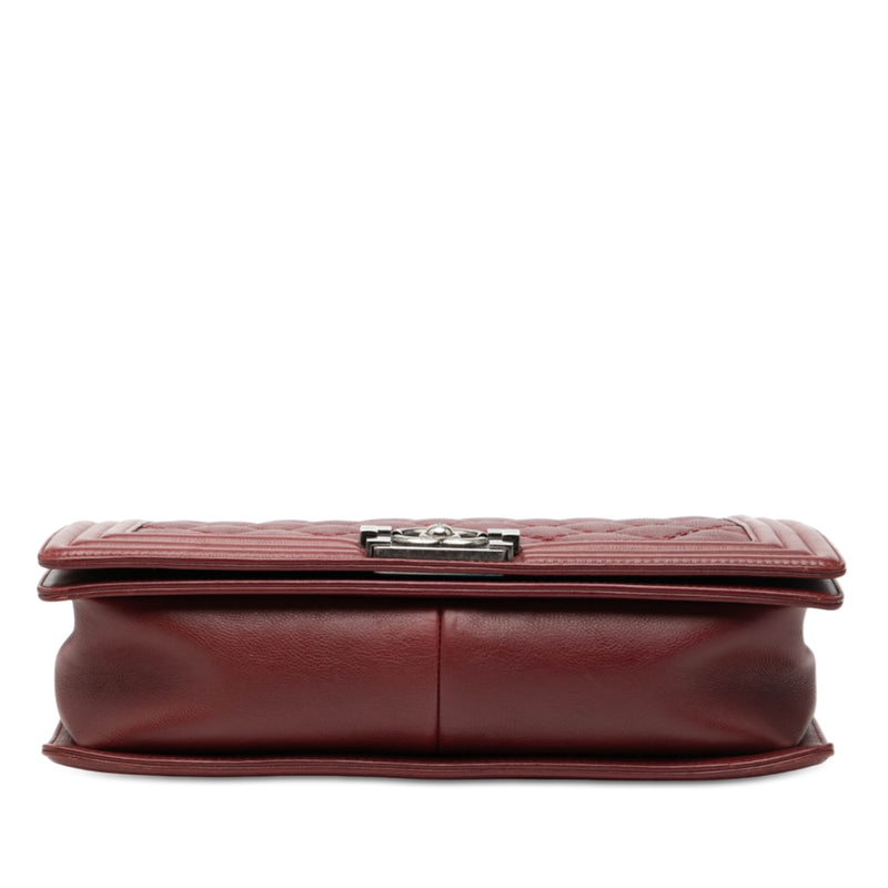 Medium Quilted Lambskin Double Stitch Boy Flap - Image 3