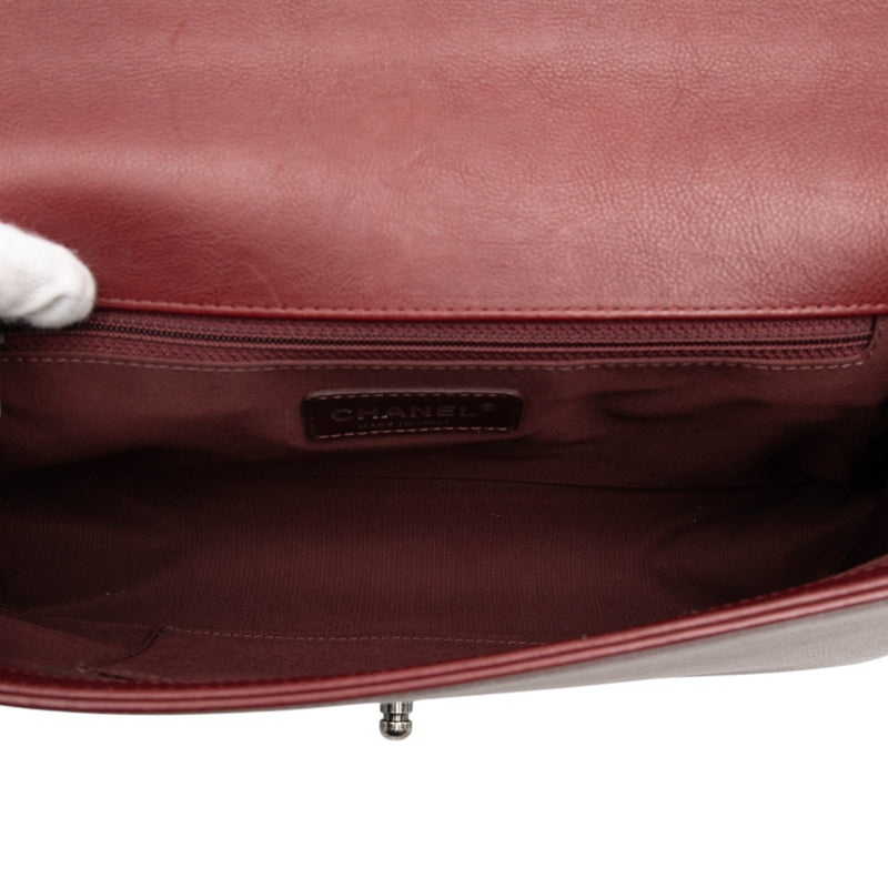 Medium Quilted Lambskin Double Stitch Boy Flap - Image 4
